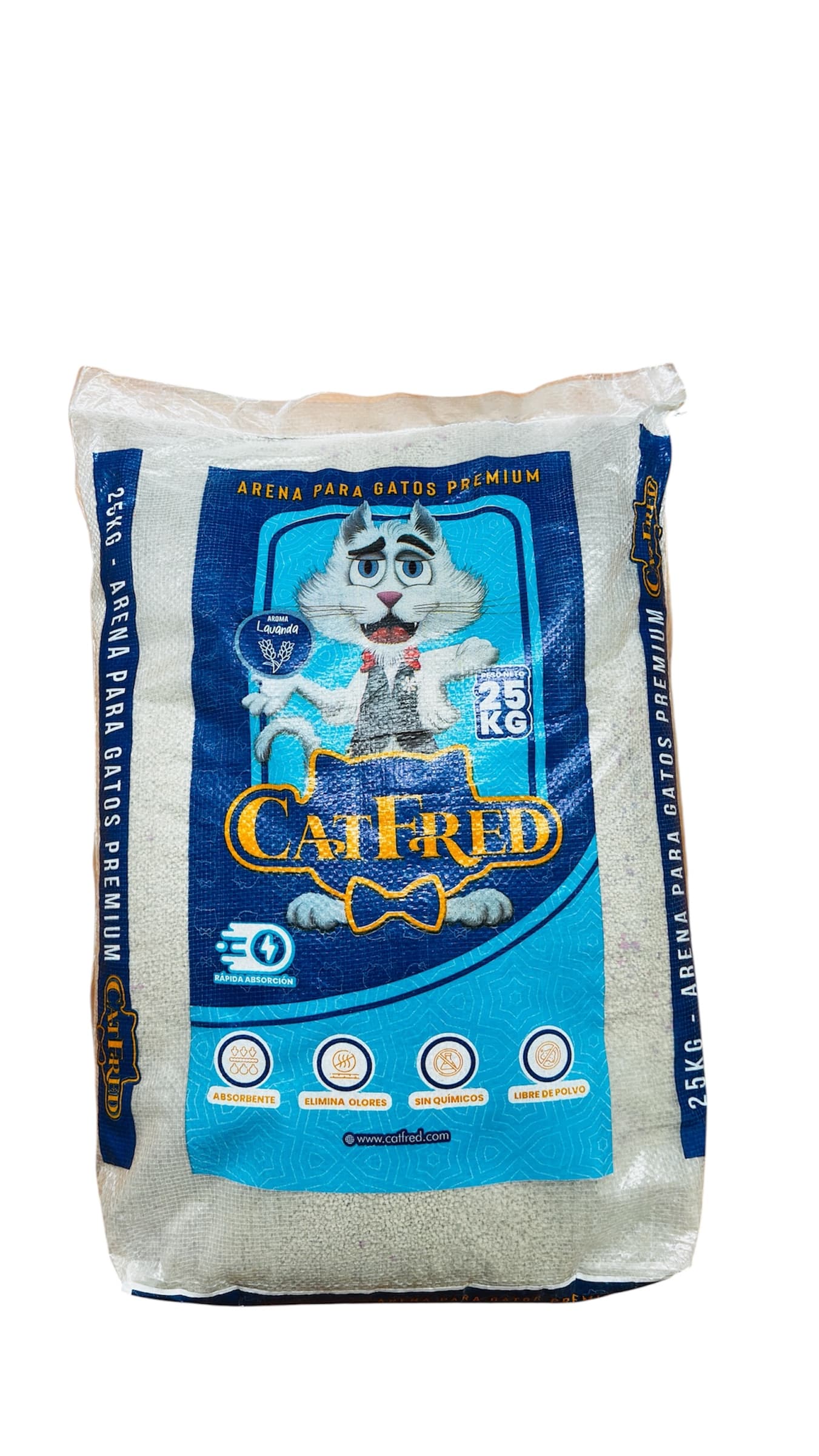 ARENA PREMIUM PARA GATOS CATFRED x 25 KG - CATFRED | Grupo Quality Pets