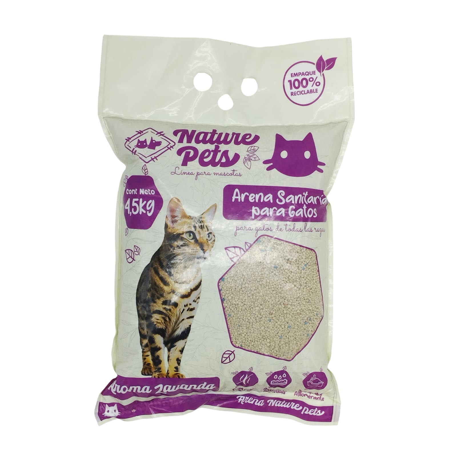 ARENA PREMIUM PARA GATOS NATURE PETS x 4.5 Kg