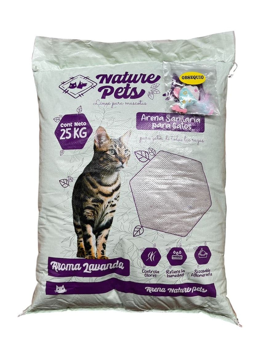 ARENA PARA GATO NATURE PETS x 25 KG