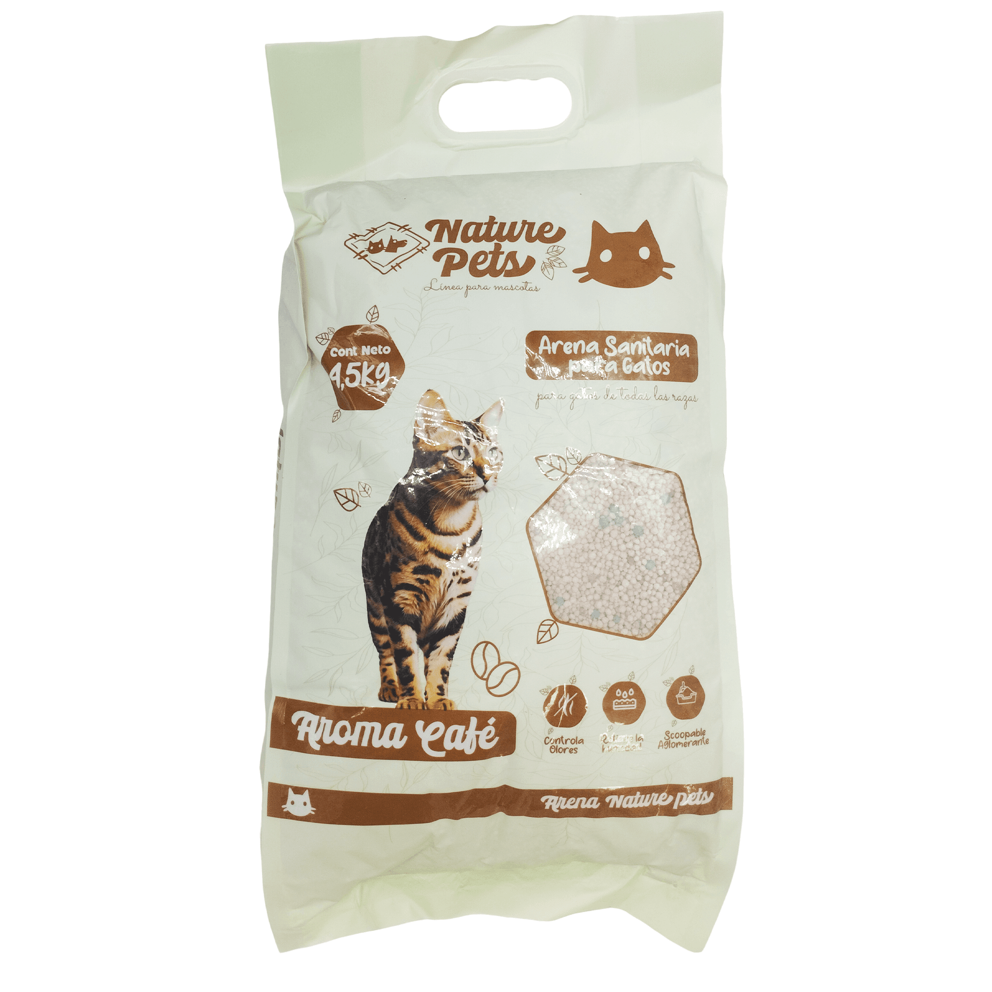 ARENA PREMIUM PARA GATOS NATURE PETS x 4.5 Kg alternate