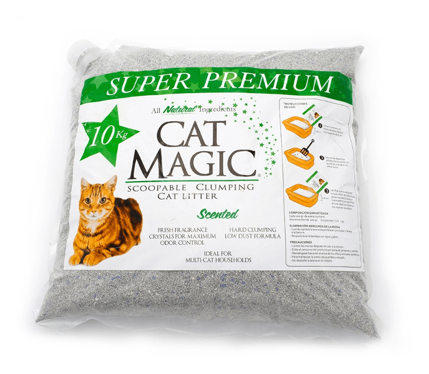 ARENA SUPER PREMIUM IMPORTADA PARA GATOS "CAT MAGIC" x 10 KG - AURATECH | Grupo Quality Pets