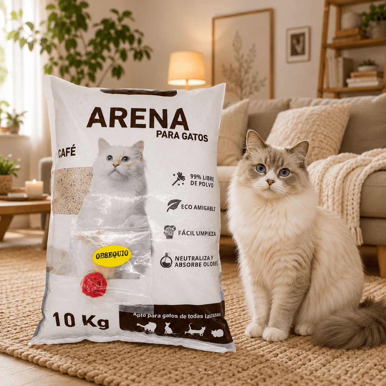 ARENA PARA GATO STANDARD x 10 KG