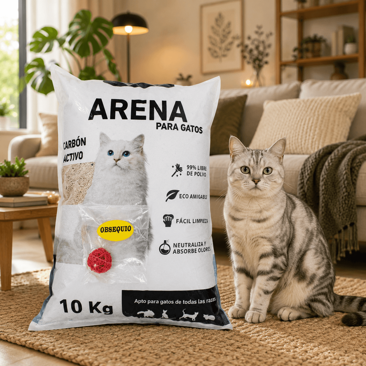 ARENA PARA GATO STANDARD x 10 KG alternate
