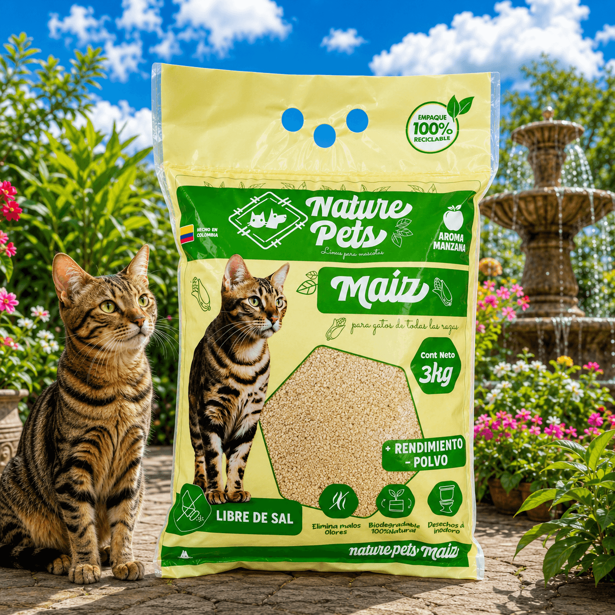 ARENA MAIZ NATURE PETS x 3 kg